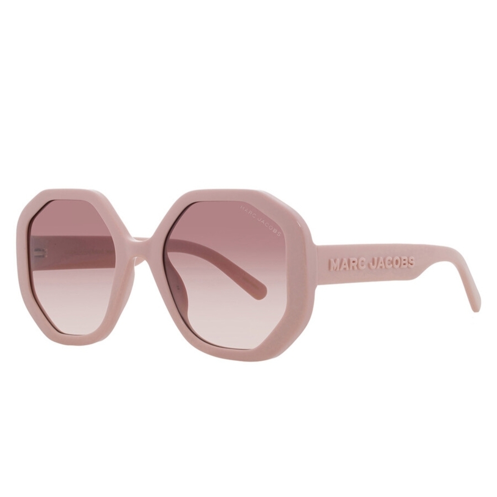 NEW Marc Jacobs Blush Hexagonal Sunglasses 659